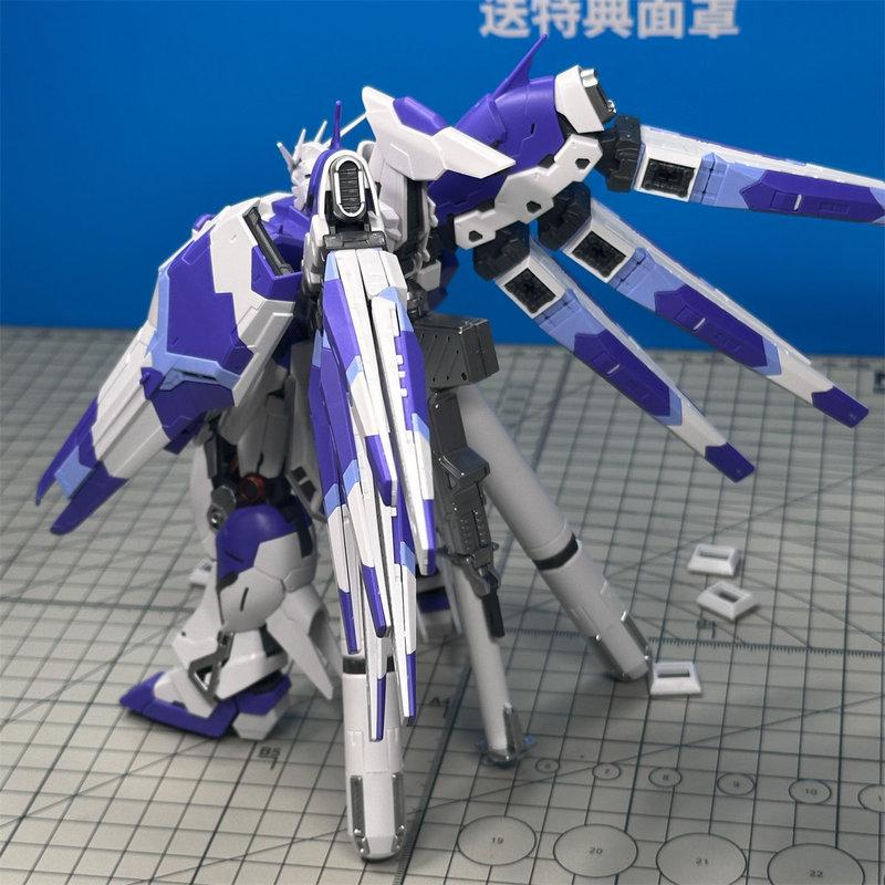 RG 1/144 RX-93-V2 Hi-Nu Мобильный Доспех Сборная Модель Набор Gunpla Фигурки Действия С 3 Масками для Лица Предварительно Окрашенные Детали Игрушка для Мальчиков Подарки