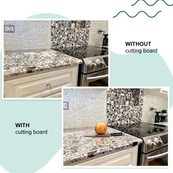 Акриловая разделочная доска, нескользящая, прочная, прозрачная защита для кухонной стойки, разделочная доска, аксессуары для дома