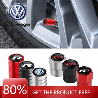 Для VOLKSWAGEN VW 4 шт. Металлические колпачки на ниппель колеса с болтовым креплением, пылезащитные колпачки для Volkswagen GTI R-Line R Polo T5 Golf Passat