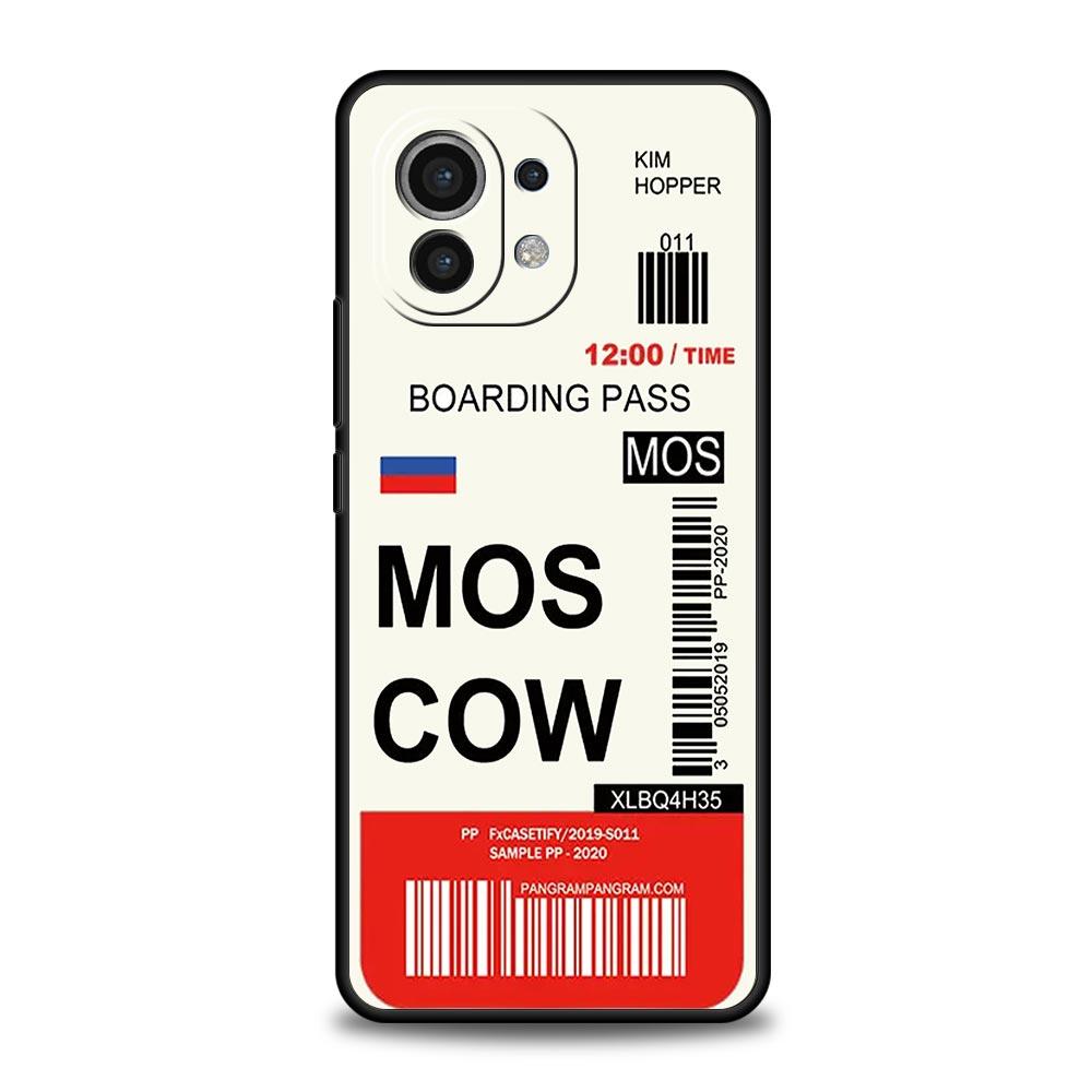 Чехол-билет на путешествие по городам мира New York для Xiaomi 14 13T 12T Pro 12 13 11 Ultra Mi Note 10 Lite 10T 5G Pro 11i 9T