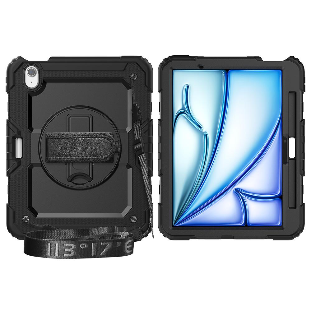 Armor Stand Case Universal For iPad Air 11 2025 2024 A3266 A3267 A3270 A2902 A2903 A2904 Heavy Duty Cover With Screen Protector