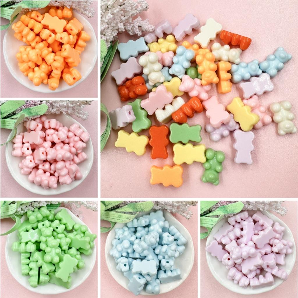 25 шт. материалы однотонный браслет медведь цепочка для мобильного телефона 11*18 мм DIY свободные бусины серьги ювелирные аксессуары модное изготовление