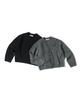 Beslow [Beslow X Fashion Носки-гольфы] Укороченный кардиган с V-образным вырезом и начесом Цвет: Угольный