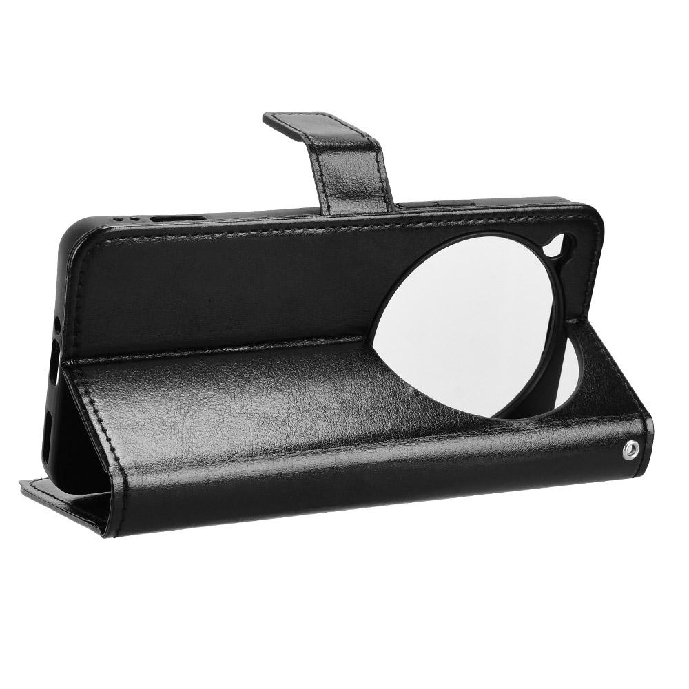 For ZTE nubia Focus 2 Ultra 5G PU Leather Case with Strap Crazy Horse Texture Phone Wallet Cover