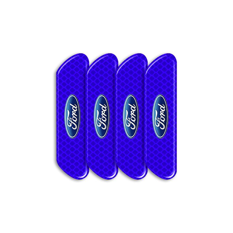 4PCS/set Car Reflective Safety Strip Stickers For Ford Focus 2 3 4 Mondeo Kuga Fiesta MK7 Escort Explorer Edge 2 4 MK2 MK4