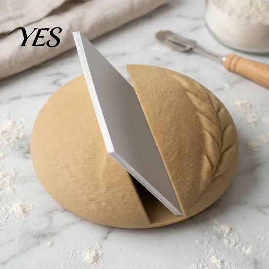 Business Card Case Holder, Simulated Sourdough Bread Shape Organizer, Holder with Exclusive Slot Design, Desktop Decoration Design