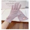 Cotton Breathable Cotton Gloves Thin Anti-Slip Gloves Fashion Sun Protection Gloves  Driving
