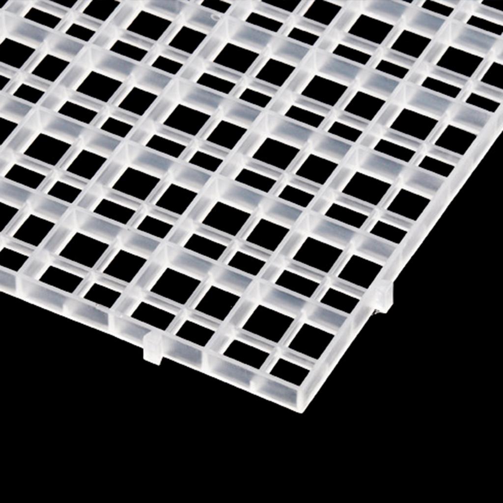 6 шт. Пластиковые решетки Разделительные лотки Аквариумы EggCrate Рассеиватель света Разделитель аквариума Фильтр Решетки для подложки