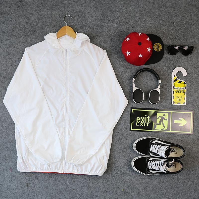 Унисекс Куртка-ветровка для защиты от солнца для улицы с вышитым логотипом на заказ для тимбилдинга