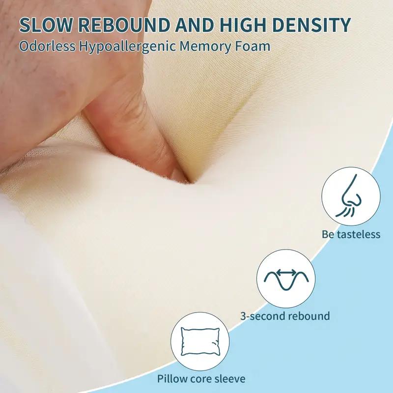Подушка для сна с эффектом памяти и медленного отскока, удобная подушка для сна с эффектом памяти, ортопедическая подушка для массажа шеи и шеи