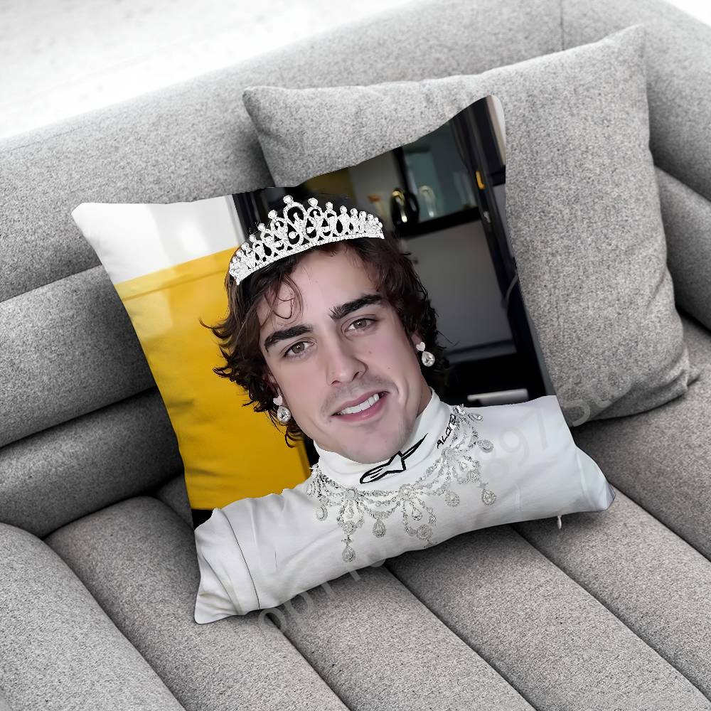 Наволочка для декоративной подушки F-Fernando A-Alonso Для 45x45см 40x40см 55x55см 50x50см 30x30см Квадратная наволочка для автомобильной подушки