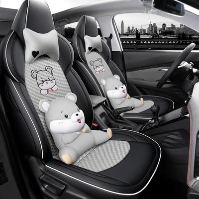 Baojun RS-3 Всесезонный 5-местный кожаный и сетчатый чехол на автомобильное сиденье