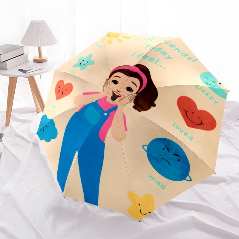 Ms Rachel Fashionable Automatic Opening/Closing Folding Umbrella. Portable and Foldable, Ideal for Gift, Travel, and Daily Use.