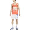Nike Мужские майки Оранжевые С круглым вырезом Умеренный прямой крой DA0936-842