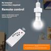 Ac85-265V E27 Lamp Base With Wireless Smart Remote Control Intelligent Switch Lamp Holder Cap Smart Home Accessory