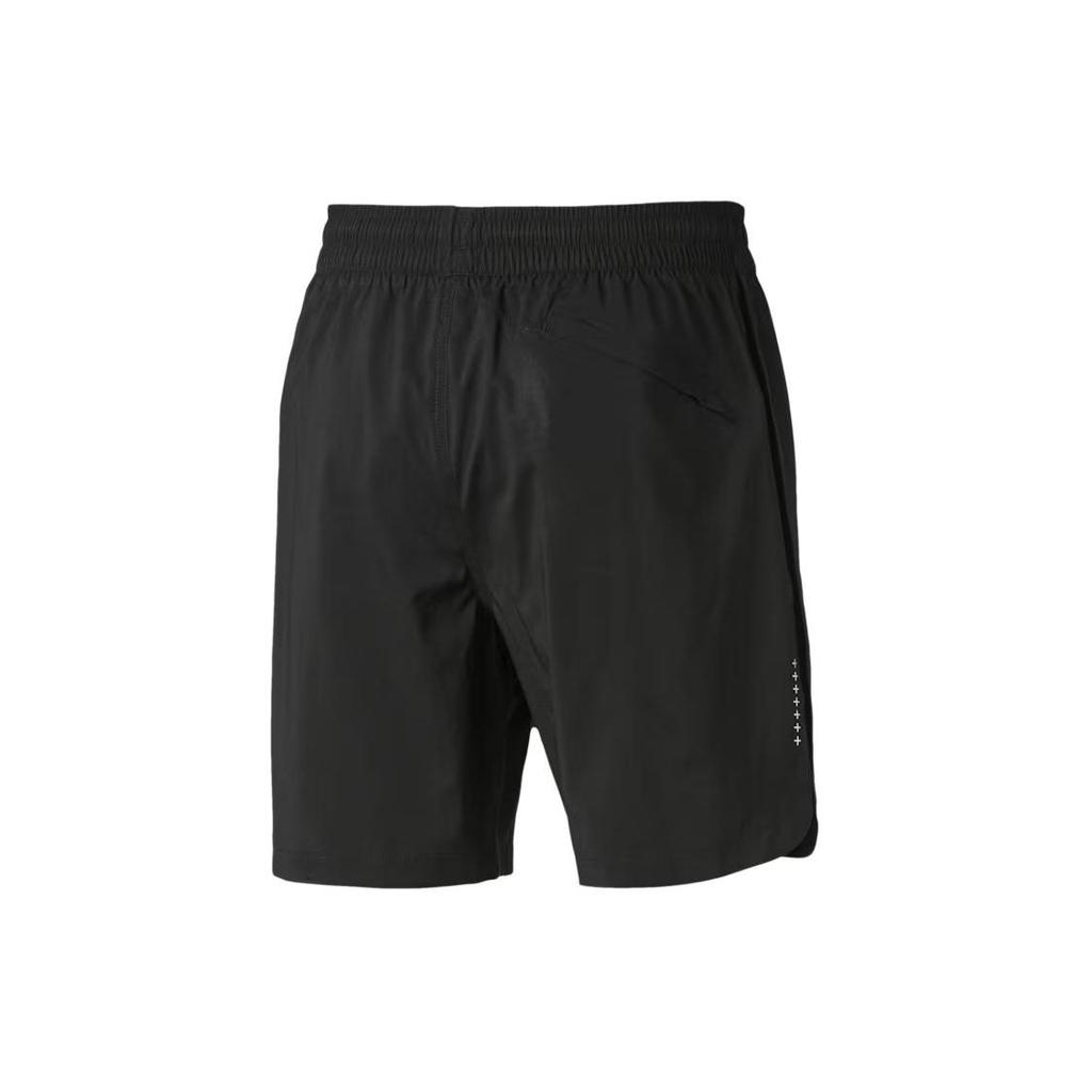 Puma Last Lap Solid Comfortable Straight Leg Mid Rise Casual Shorts Men Shorts Black 518415-01