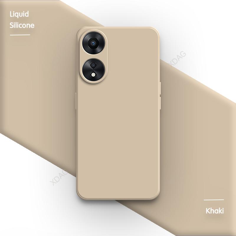 Coque Basic Phone Case для OPPO A58 A58X A78 5G противоударный Funda Liquid Silicone Soft Защита линз Роскошная задняя крышка