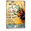 Inspirational Decorative Art Metal Sign - "Go To the Art Room" Iron Wall Sign for Artist Home Studio, Bar, Cafe, Gym