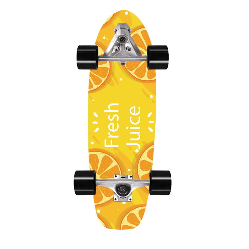 Скейтборд для сёрфинга на суше, мост, клен, имитация сёрфинга, лыжная тренировочная доска 76 см, сёрф-скейт на суше, доска для сёрфинга на суше