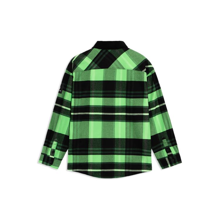 Li-Ning Badfive Sports Баскетбольная серия Свободная рубашка в клетку с длинными рукавами Мужские топы Зеленый ASHS005-1