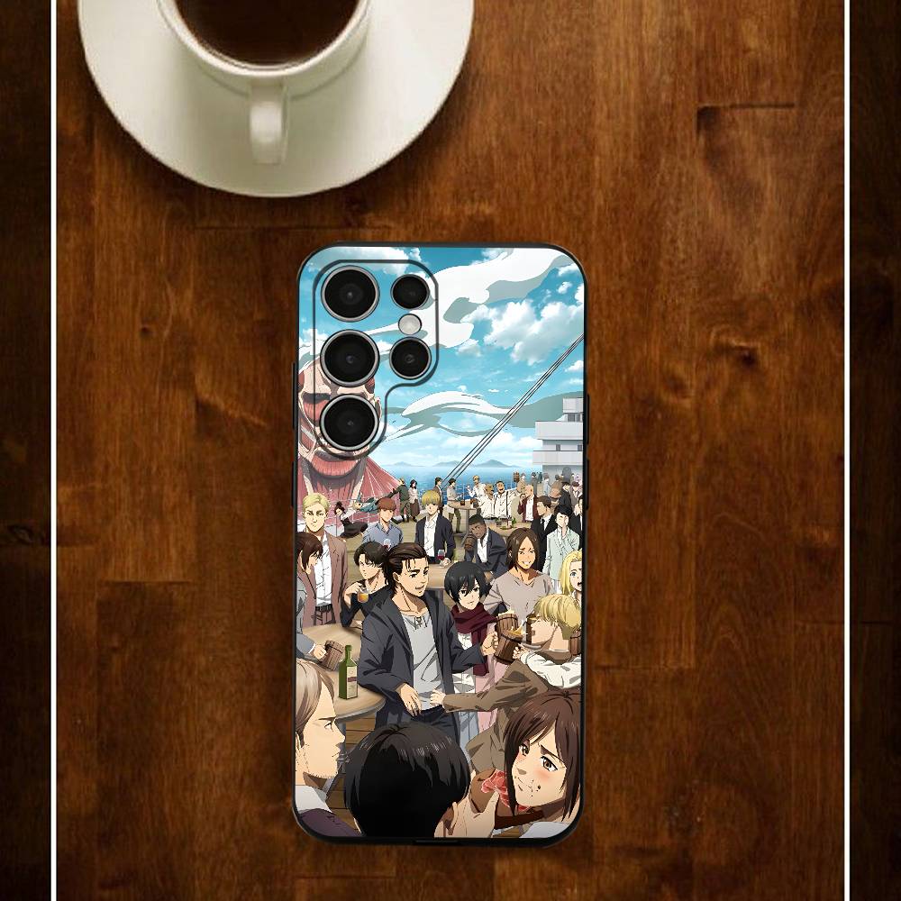 Eren M-Mikasa Armin Levi Phone Case For Samsung S24 25 23 22 21 20 Plus Ultra 5G Lite Shockproof Cover