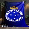 1PC Cruzeiro Esporte Clube Printed Soft Flannel Blanket Throw for Adult Bedroom Living Room Sofa Camping Travel Fan gifts Christmas Gifts
