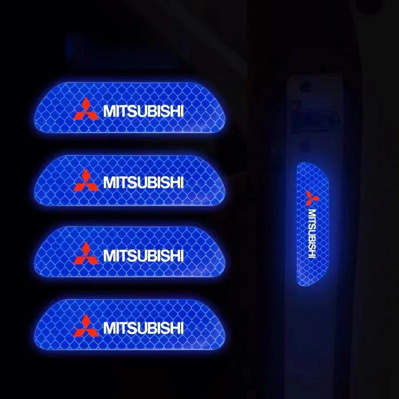 Наклейка на дверь автомобиля Предупреждение о безопасности Светоотражающая отметка Для Mitsubishi Asx Lancer Outlander Pajero Ralliart