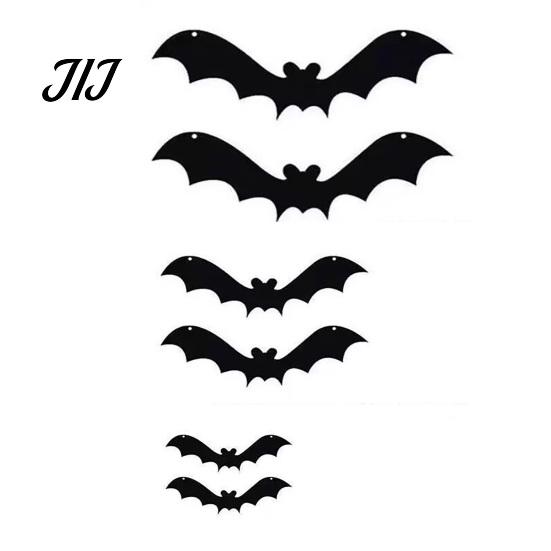 Scary Entrance Decor Halloween 3D Lighted Bat Wall Decor, Removable Felt Bats Stickers, Assorted Mounted Adornments Size, LED Glowing Clings