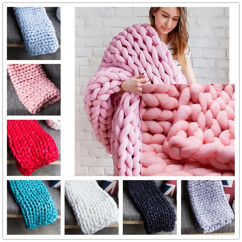 Пожелание Уютный Плетеный Толстый Пряжный Плед Для Взрослых Стильный Чехол На Диван Мягкий И Плюшевый