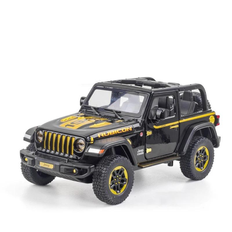 Масштаб 1/20 Jeep Wrangler Rubicon литые модели автомобилей из сплава металлические игрушечные внедорожники модель автомобиля имитационная коллекция детский подарок