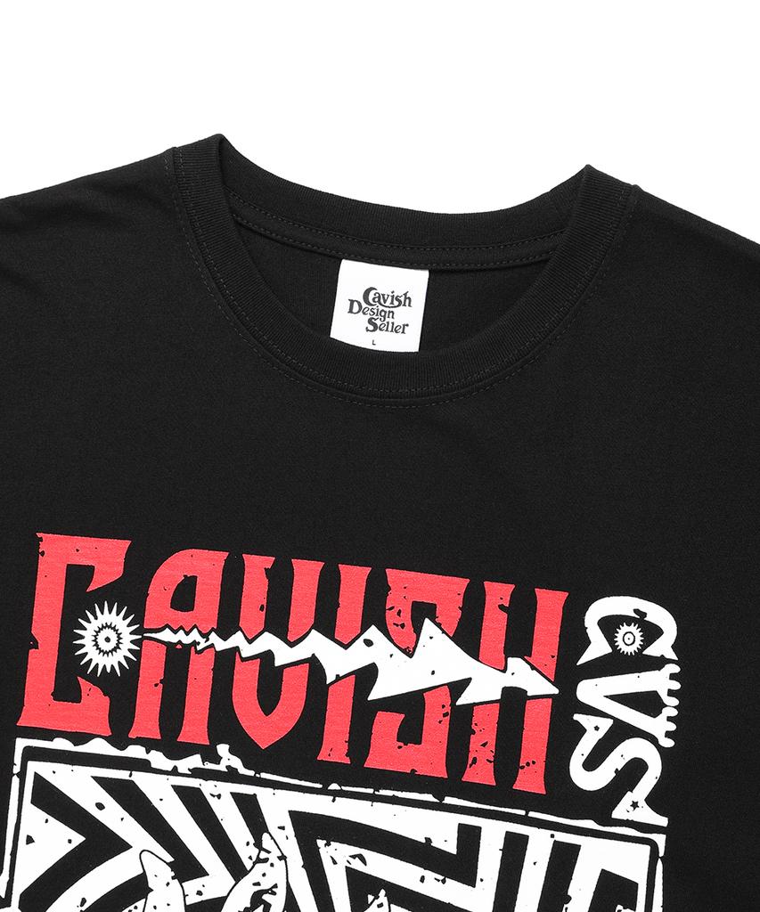 CAVISH High Sunny Ss Tee Black(Cv2Fmut508A)