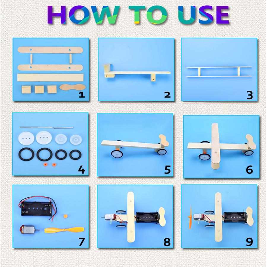 Электрический набор для моделирования планера, игрушки для детей, образование, наука, детский эксперимент, физика, игрушка, деревянная модель, сделай сам, моделирование самолета, подарок