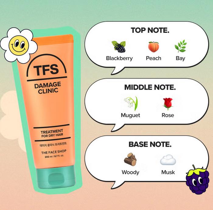 The Face Shop Лечебное средство для поврежденных волос 200 мл / Уход за волосами, Увлажнение, Корейская косметика, K-beauty