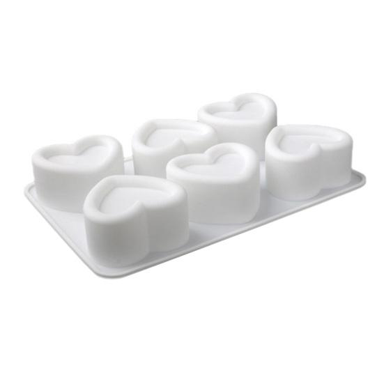 Silicone Cake Mold Square Heart Shapes Mousse Chocolate Desserts Mold Cake Pan Muffin Mold Flexible Baking Tools