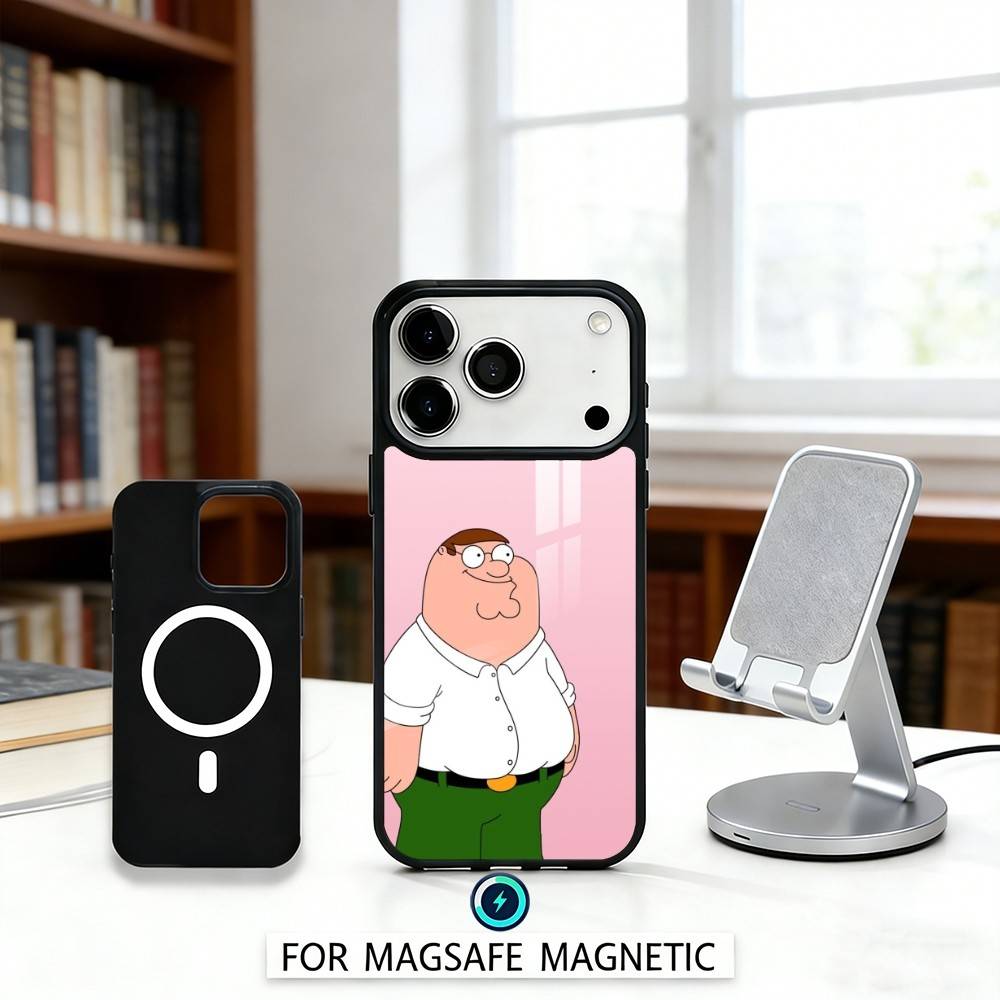 F-Family Funny G-Guy Phone Case For iPhone 17,16,15,14,13,12,Pro,Max For Magsafe Magnetic Wireless Charging