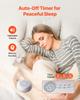 Sound Machine, 20 Soothing Sleep Sounds, 4-in-1 Hangable White Noise Sound Machine with Auto-Off Timer, Soft Ring Light, Memory Function and Child