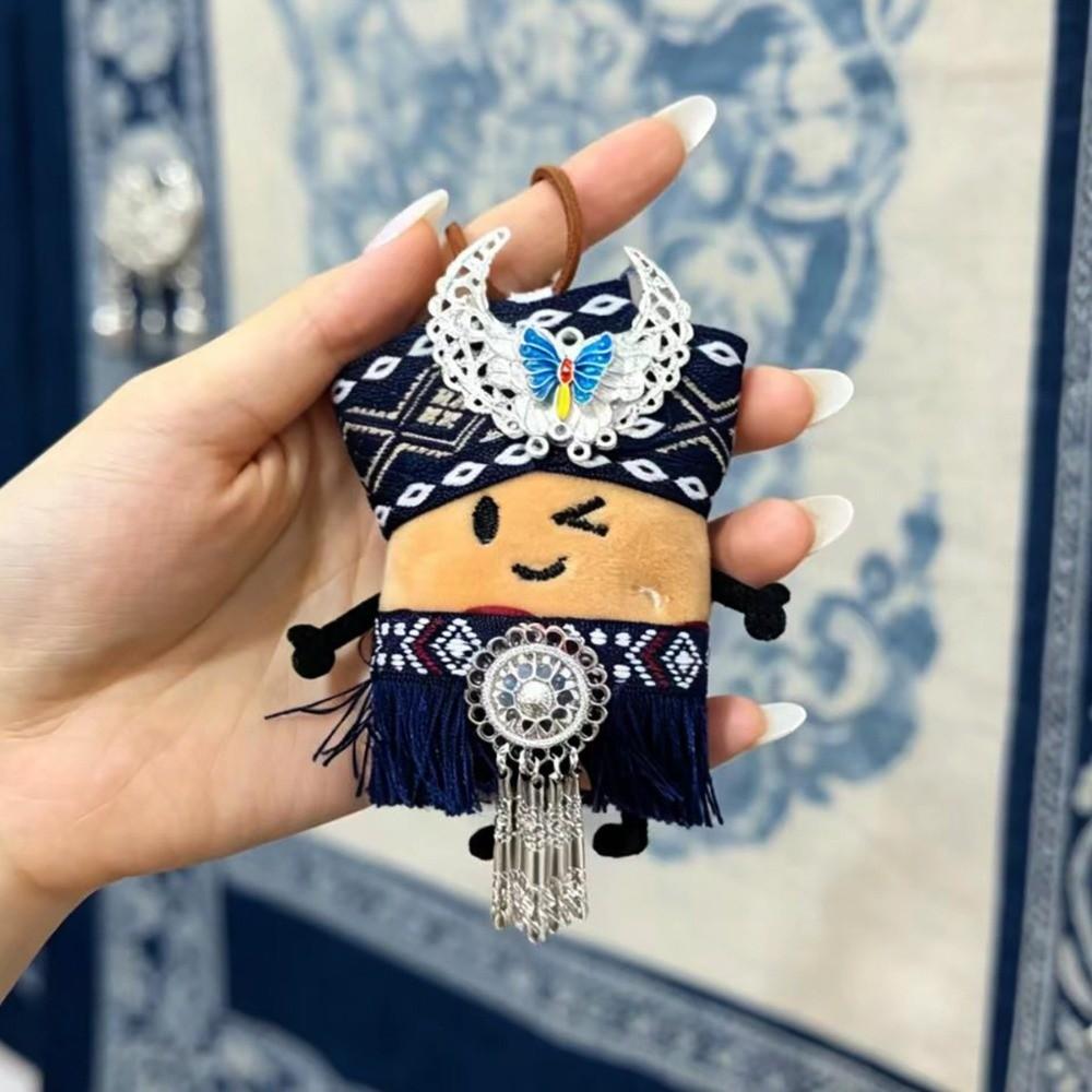 Ethnic Style Plush Potato Keychain Creative Plush Backpack Ornament Home Decor