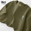 Мужская футболка Baleno S&K с вафельной вязкой, устойчивая к складкам, с круглым вырезом