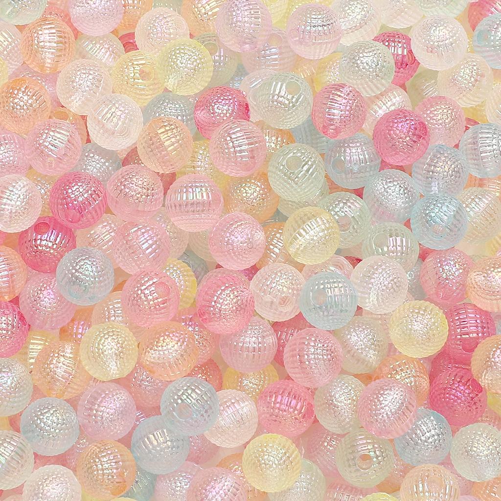 Акриловые бусины Шармы 'Клюква' Шарики AB Для DIY Бижутерии 30-50 шт.