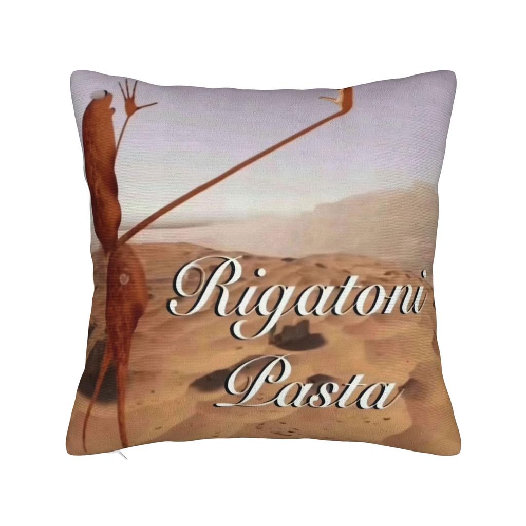 Marcus the Worm Rigatoni Square Pillow Case Cushion Covers Zippered Decorative Throw Pillow Case Cover for Home 18"x18"