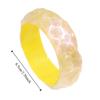 Wave Jelly Color Wide Bracelet Bohemian Retro  Hand Ring Exaggerated Glitter Acrylic Bangle  Girls