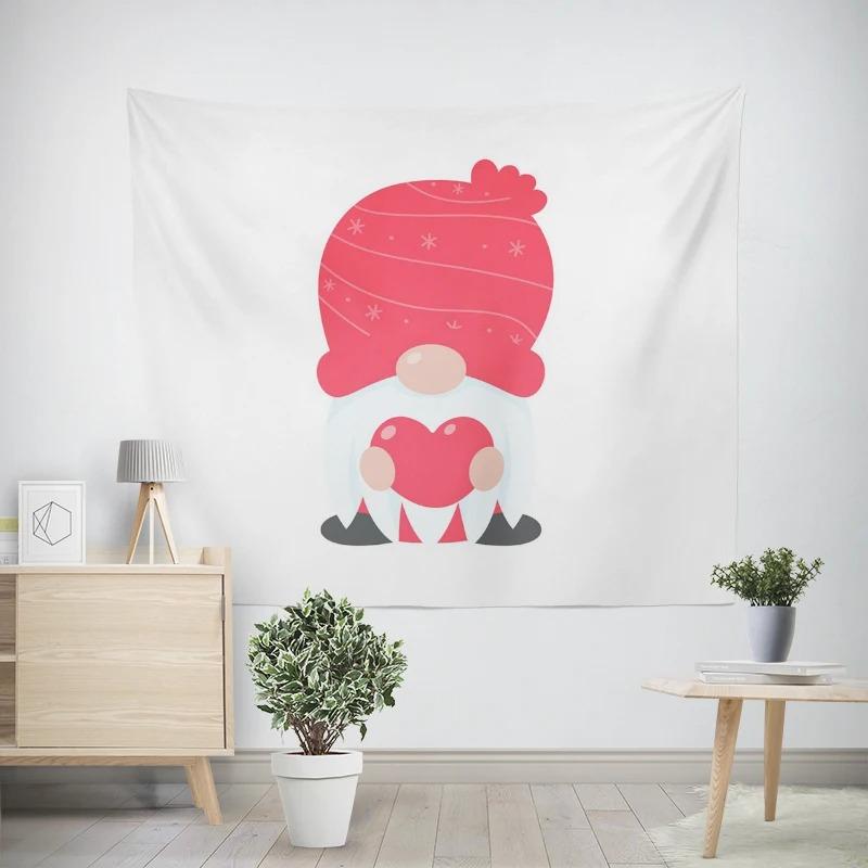 Рождество Новый год Санта-Клаус Картина Олень Узор Гобелен Гостиная Диван Автомобиль Интерьер Украшения Гобелен