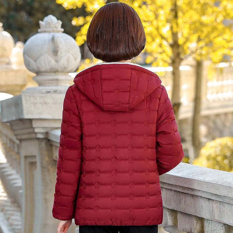 Women's Hooded Loose Thin Outerwear Autumn Winter Plus Size Thickened Short Loose Padded Jacket Warm Comfortable