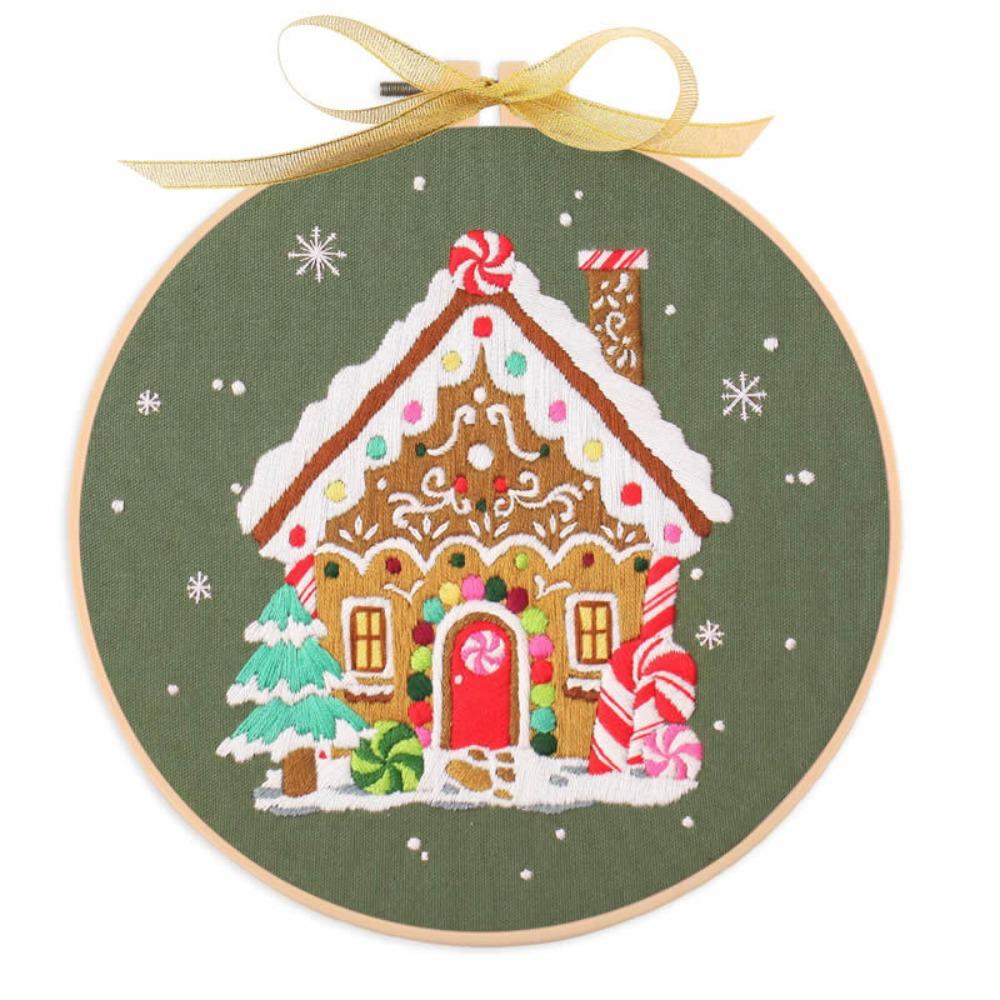 Hand-stitched Cross Stitch Set Handmade Embroidery Set Christmas Embroidery Kit Beginner