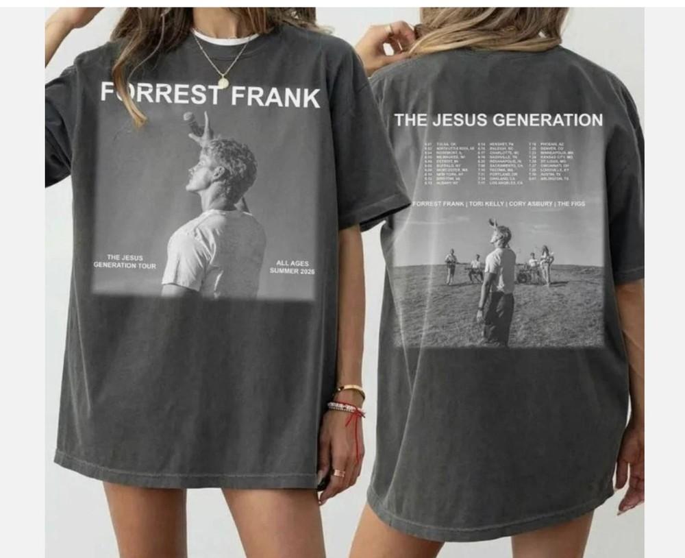 Forrest Frank Jesus Generation Tour 2026 Shirt Christian Music Concert Tee Unisex T-Shirt
