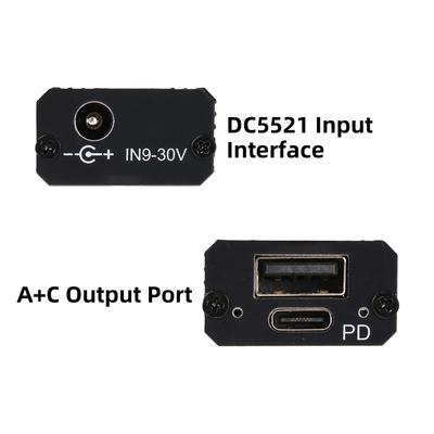 PD100W QC4.0/3.0/2.0 USB A Type-C Адаптер быстрой зарядки для ПК DC 9V-24V Понижающий модуль Поддержка PPS SCP FCP