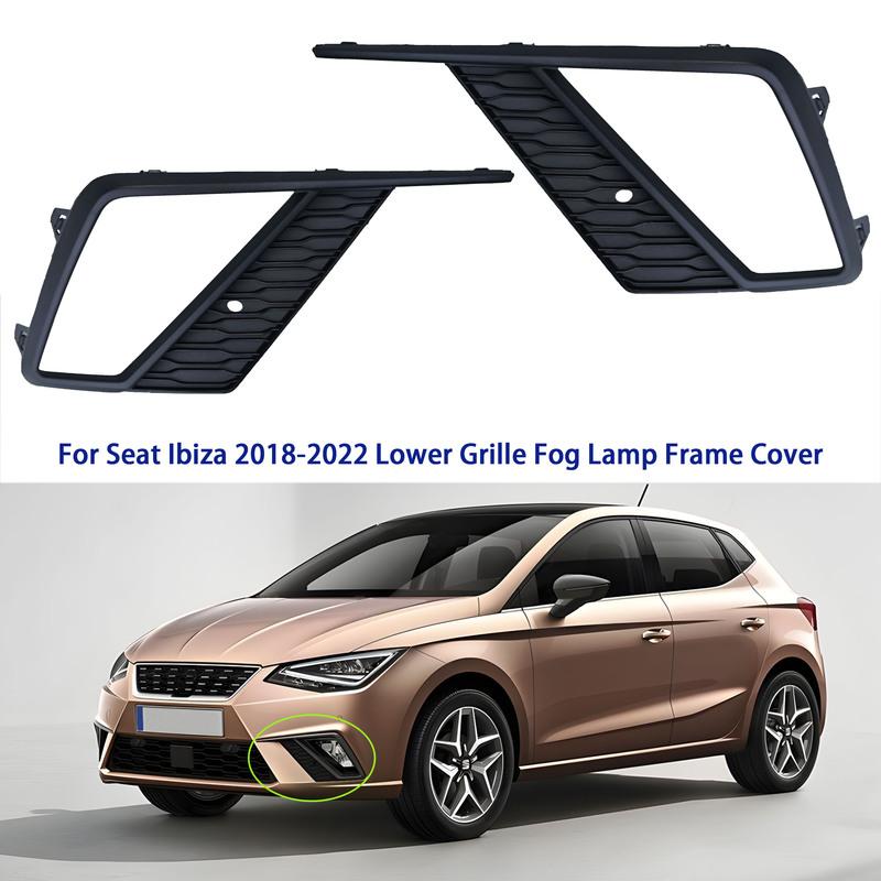 For Seat Ibiza 2018 2019 2020 2021 2022 Fog Lamp Grill Front Bumper Lower Fog Grille Cover Trim 6F0853665A 6F0853666A