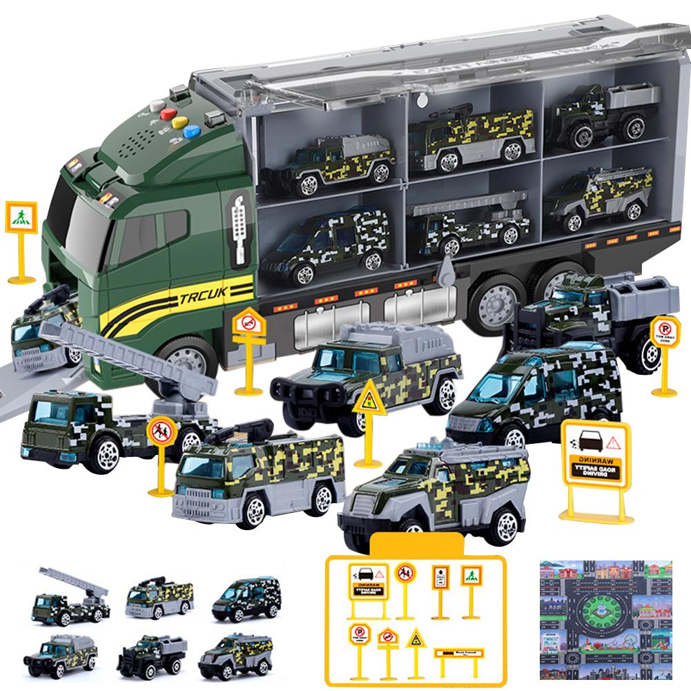Игрушечный набор строительной техники для детей, литой грузовик-перевозчик, инерционные машинки, игрушки-машинки, подарки на день рождения для мальчиков и девочек