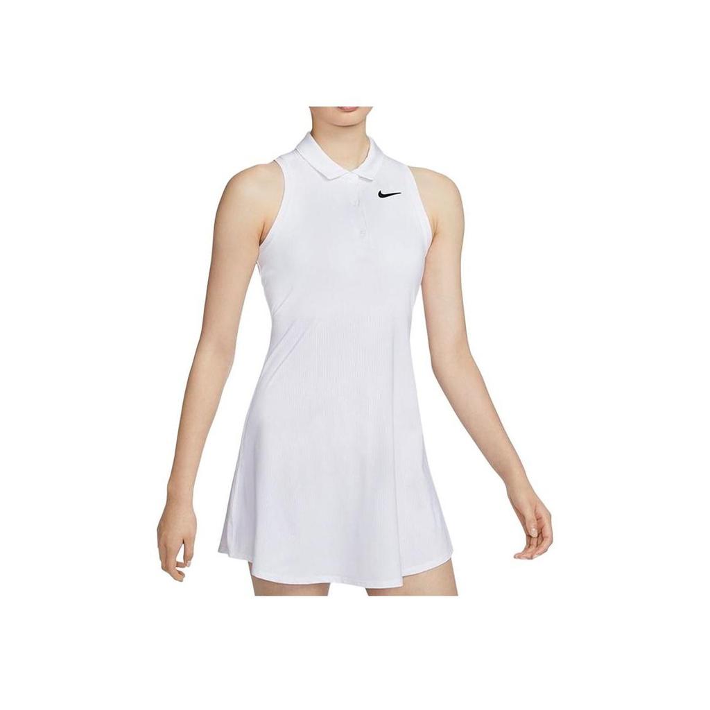 Nike Женское sleeveless теннисное платье Court Dri-FIT Белое CV4838-100