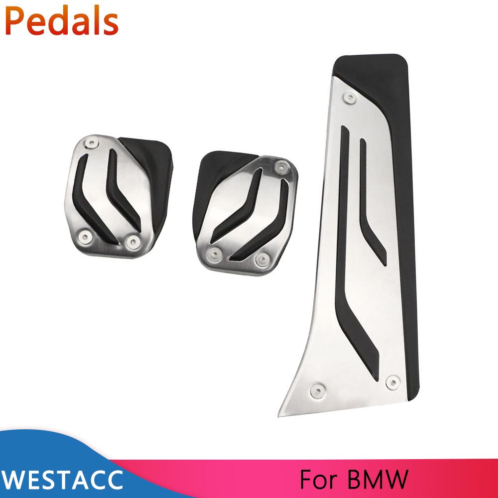 Автомобильные педали газового тормоза и сцепления, чехол для педали для BMW 5 6 7 серии E65 E67 E68 F01 F02 F10 F11 F07 F12 F13 LHD